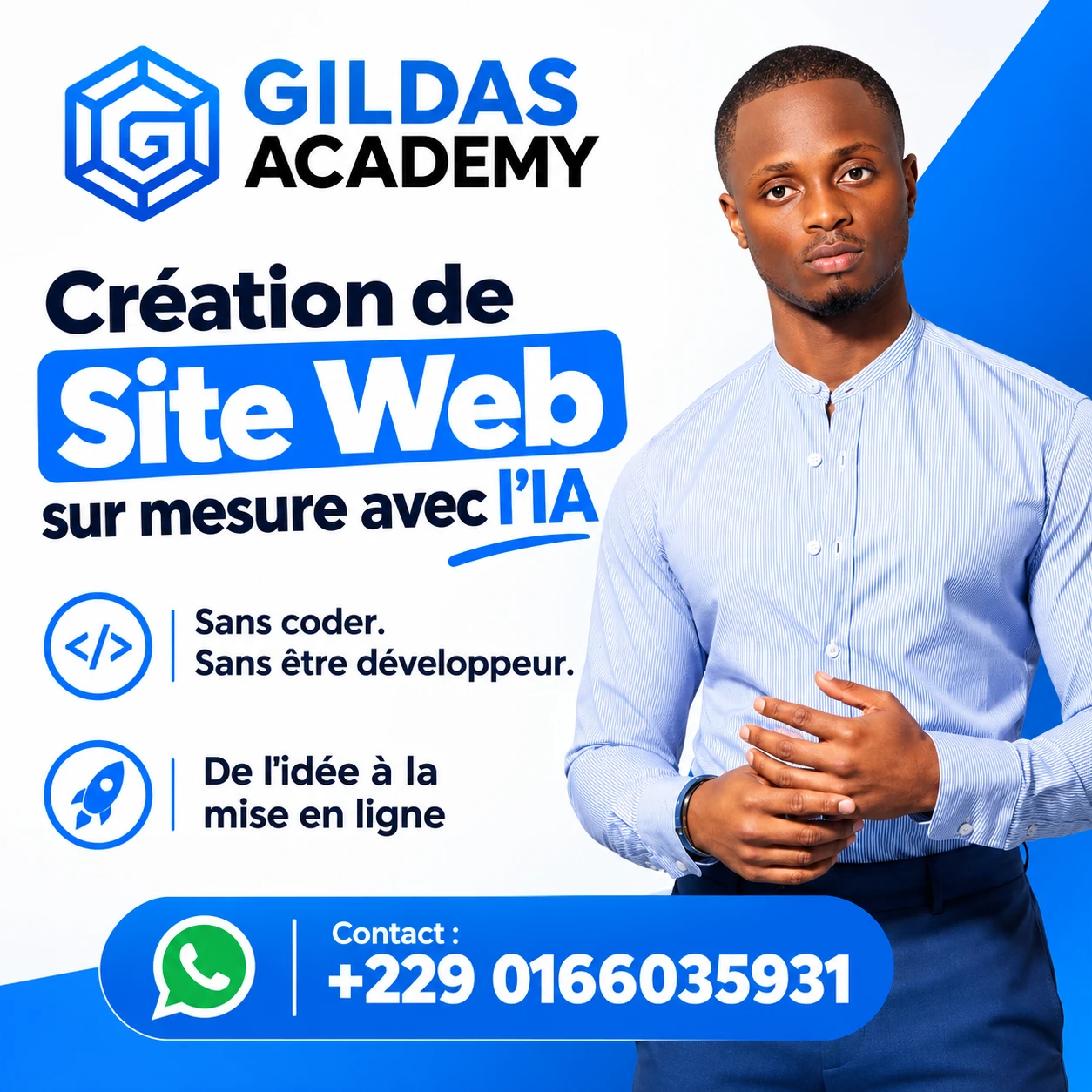 Couverture officielle de la formation Création de sites web sur mesure avec l’IA